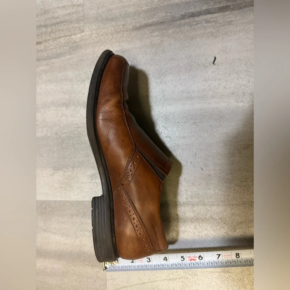 Rockport Men's Brown Leather Slip-On Loafers